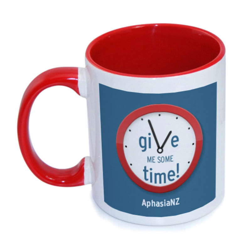 Give me time mug - blue background Thumbnail