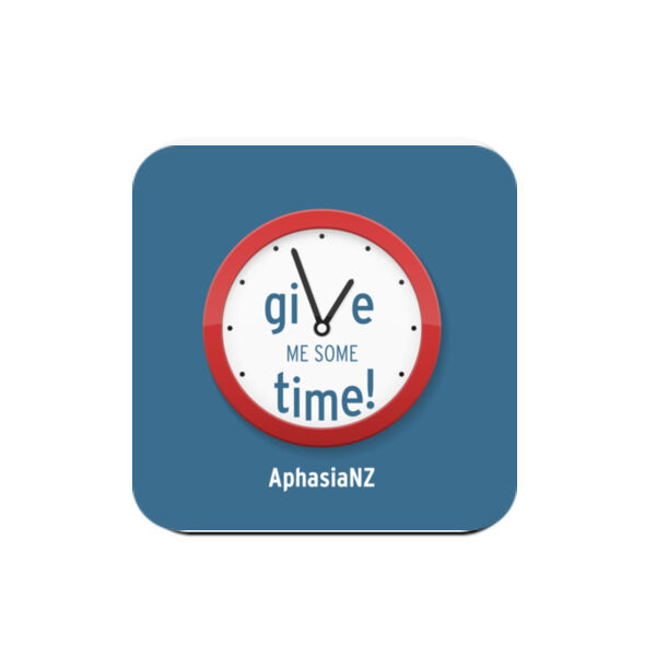 Give me time coaster - blue background Thumbnail