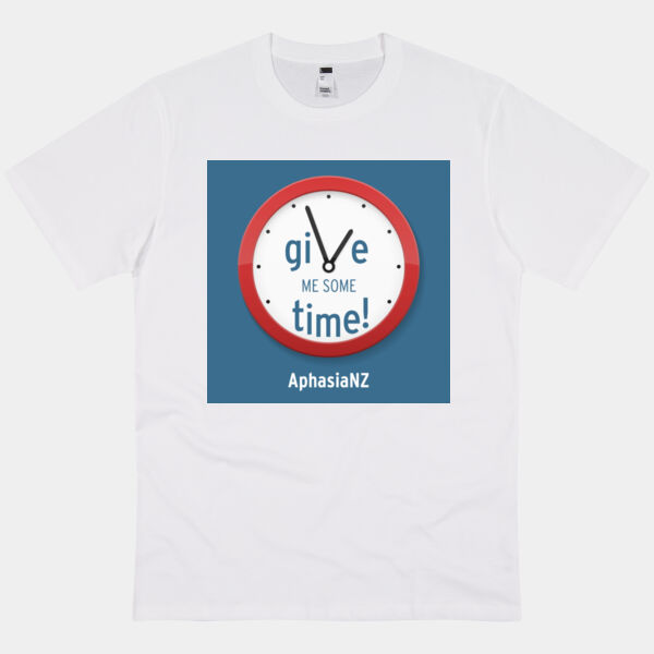 Give me time - blue on white - Thread Project Unisex Epic Tee Thumbnail